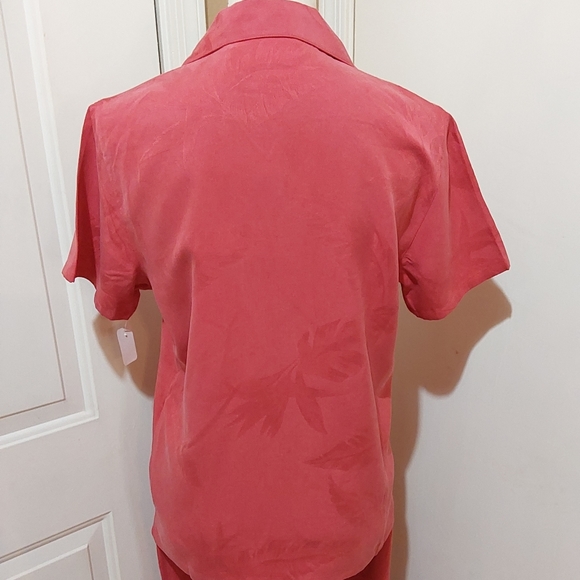 🌺 NWT Banana Bay 2 Piece Silk Shirt/Pants Set - Picture 4 of 16